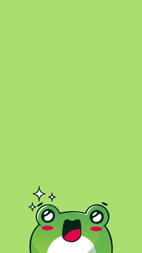 cute frog wallpaper Frog Wallpaper Iphone, Froggy Wallpaper, Toro Wallpaper, Cute Frog Wallpaper, Happy Birthday Frog, Wallpaper Chat, Green Folder, Cute Froggy, Green Cartoon