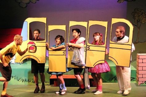 Charlie Brown Costume, Theater Scene, Peanuts Party, Junie B Jones, Cardboard Car, Bus Art, Sally Brown, Charles Schulz, Transportation Theme