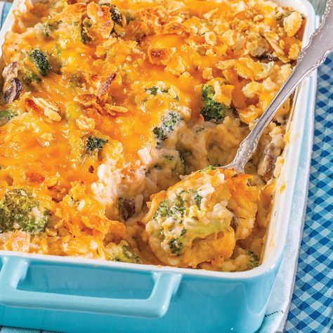 Your next weeknight family meal is covered with this simple all-in-one supper. Broccoli-Cheddar Rice Casserole   Save Recipe Print Makes 4 to 6 Servings Ingredients 2 cups water 1 cup long-grain rice, rinsed 5 tablespoons unsalted butter, divided 1 (8-ounce) package cremini mushrooms, sliced 4 cups broccoli florets 3 tablespoons all-purpose flour 2 cups whole … Restaurant Broccoli, Cheddars Restaurant, Cheese Rice Casserole, Cheddar Rice, Broccoli Cheese Rice Casserole, Broccoli Cheese Rice, How To Make Broccoli, Cheese Rice, Broccoli Rice Casserole