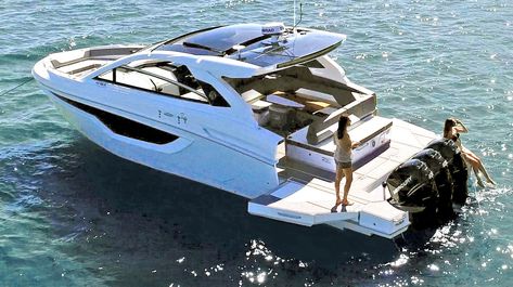 Motor Cruiser, Small Yachts, Power Boat, Boat Life, Floral Nail, Yacht Boat, Side Window, Power Boats, Luxury Yachts