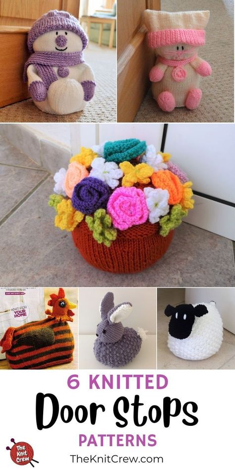 6 Knitted Door Stop Patterns For Your Home. 6 Knitted Door Stop Patterns For Your Home curated by The Knit Crew. Bunny Door Stopper, Knitted Door Stop, Knitted Door Stopper Free Pattern, Crochet Doorstop Free Pattern, Crochet Door Stop, Crochet Door Stopper Free Pattern, Crochet Door Stopper, Doorstop Pattern Free, Door Stopper Diy