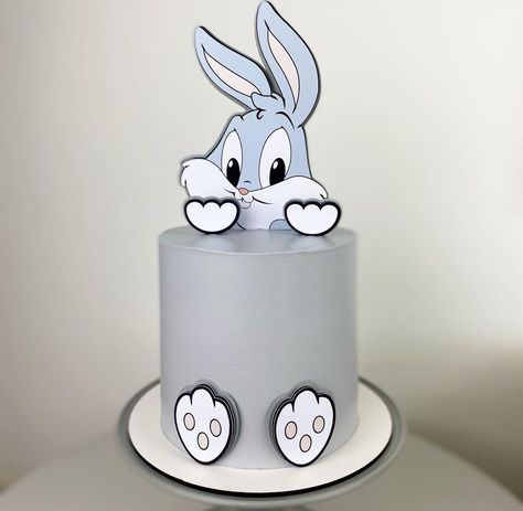 Bugs Bunny Cake, Baby Bugs Bunny, Happy Birthday Design, Bunny Birthday, Bento Cake, Dinosaur Cake, Bunny Cake, Disney Cakes, Beautiful Dress Designs