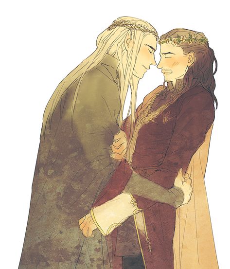 Thandruil X Bard, Thranduil Bard, Legolas And Aragorn, The Hobbit Thranduil, Legolas And Thranduil, Hobbit Art, Middle Earth Art, The Shire, Thranduil