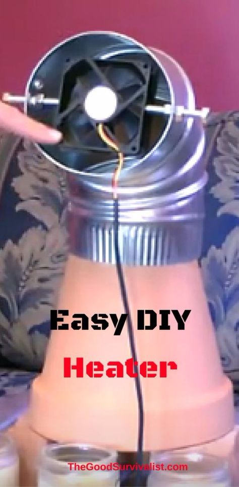 DIY Gadgets - Easy DIY Heater - Homemade Gadget Ideas and Projects for Men, Women, Teens and Kids - Steampunk Inventions, How To Build Easy Electronics, Cool Spy Gear and Do It Yourself Tech Toys #gadgets #diy #stem #diytoys Solaire Diy, Diy Heater, Diy Survival, Spy Gear, Solar Energy Diy, Diy Gadgets, Tech Toys, Cool Wall Art, Diy Solar