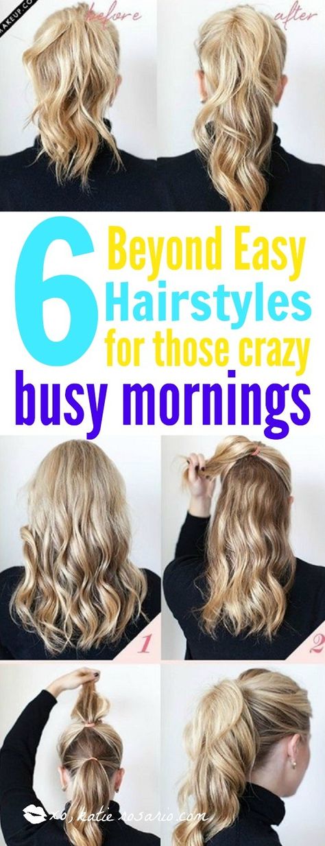 Easy 5 Minute Hairstyles, Teacher Hairstyles, Easy Work Hairstyles, 5 Minute Hairstyles, Morning Hair, Office Hairstyles, Christmas Hairstyles, Mom Hairstyles, Work Hairstyles