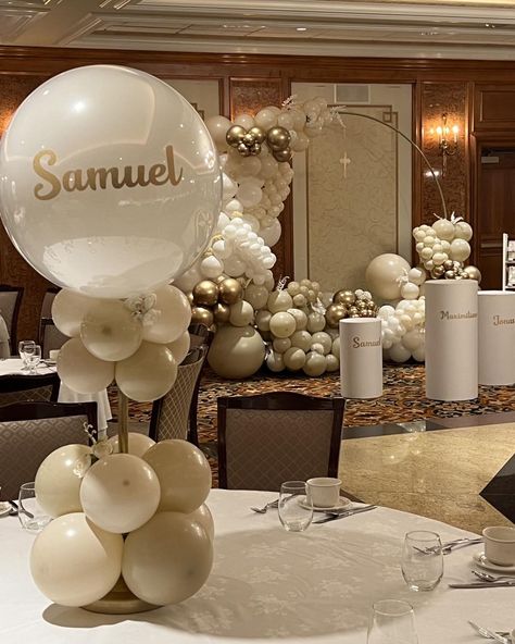 First communion celebrations deserve only the best! Personalized centerpieces, balloon garlands and much more for every occasion! #firstcommunion #stamford #greenwich #darien #westport #ridgefield #wilton #norwalk #fairfiled #party #partyideas #partyrentals #rentals #partyideas #partyplanner #newcanaan #weston #birthday #picnic #beach #stamfordct #connecticut #norwalkct #greenwichct #stamfordevents #darienct #westportct #coolpicnics #firstcommunion Personalized Centerpieces, New Canaan, Party Rentals, First Communion, Backdrops For Parties, Party Planner, Balloon Garland, Christening, Balloons