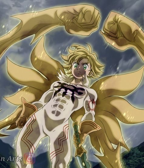 Anime Demon King, Anime Seven Deadly Sins, Capital Sins, Captain Marvel Carol Danvers, Seven Deady Sins, Online Manga, Seven Deadly Sins Anime, Demon King Anime, 7 Deadly Sins