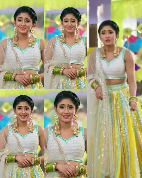 Shivangi Joshi Lehenga, Naira Outfits, Indian Fits, Shivangi Joshi Instagram, Gown Party Wear, Lehenga Designs Simple, Indian Bride Outfits, Dresses Traditional, Pranali Rathod