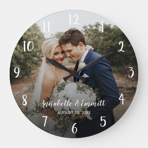 Gifts For Parents From Kids, Clocks Diy Crafts, Wedding Anniversary Party Invitations, Bridal Gift Box, Anniversary Party Invitations, Diy Kids Furniture, Personalized Clocks, Custom Clocks, Anniversary Gifts For Parents