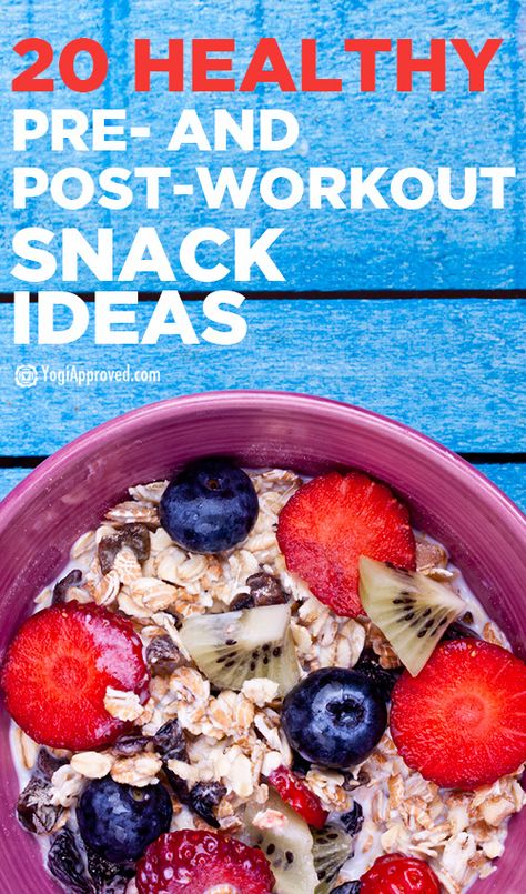 How to Fuel Your Workout:  20 Healthy Pre- and Post-Workout Snacks - Pin it now, use it later :) Pre Workout Snack Ideas, Healthy Pre Workout Snacks, Exercise Snacks, Pre Workout Snack, Healthy Pre Workout, Workout Recipes, Post Workout Snack, Pre Post Workout, Workout Meals