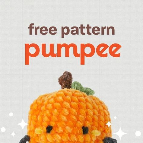 Pumpkin Doll, Chenille Yarn, Crochet Pumpkin, Handmade Plush, Thick Yarn, Halloween Crochet, Amigurumi Free, Instagram Design, Amigurumi Free Pattern