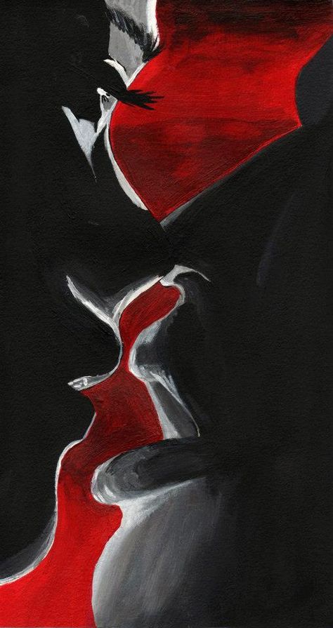 Amour Art, Art Amour, Kiss Painting, Affiches D'art Déco, Romantic Paintings, Creative Drawing Prompts, Simple Canvas Paintings, Dark Nature Aesthetic, Romance Art