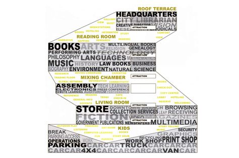 Seattle Library, OMA Word Diagram, Seattle Library, Seattle Central Library, Architecture Program, Section Drawing, Genealogy Book, Rem Koolhaas, Law Books, Concept Diagram