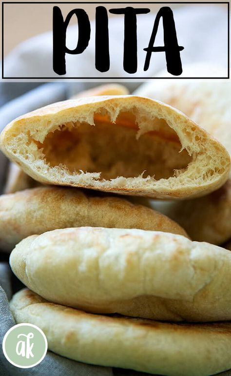 Pita Bread No Yeast, Easy Pita Bread Recipe No Yeast, Quick Pita Bread, Pita Bread Recipe Instant Yeast, Sourdough Pita Bread Quick, Pita Pocket Recipes, Homemade Pita Bread, Pita Bread Recipe, Pita Pockets