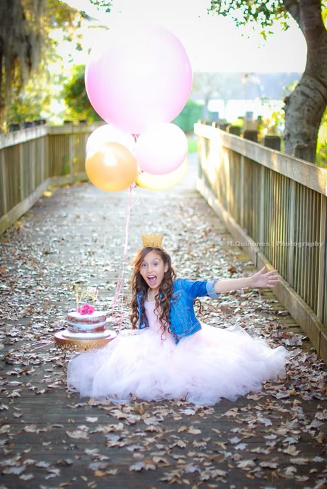 Central Florida Birthday photoshoot taken by @N.QuinonesPhotography on Instagram. 10year old photoshoot | Kids photoshoot | tutu skirt | jean skirt | crown | Balloons / Cake smash photoshoot 8 Year Birthday Photoshoot Ideas, Double Digit Photo Shoot, Turning 10 Photoshoot, 10 Yr Birthday Photoshoot, 10 Birthday Photoshoot, 7 Year Photo Shoot Picture Ideas, Tenth Birthday Photoshoot Ideas, 10 Year Photo Shoot Birthday, 9th Birthday Photoshoot Ideas