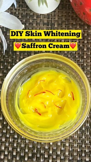 Anitha Sam on Instagram: "Saffron Skin Whitening night cream for men and women💫 Follow @ani_beautydiy for more videos 📌Save this post for later use Saffron helps in Whitening and Lightening Skin tone❤️ ~ Aloe vera gel(1 tbsp) ~ Almond oil(5 drops) ~ Vitamin E capsule-1 ~ pinch of turmeric (optional for mens) ~ Saffron (5 strands) ~ Rose water 1 tsp Mix well and apply this on your face/neck and leave it overnight. You can store and refrigerate this up to 15 days Benefits: ~ Lightens the sk Vitamin E Capsules For Face Overnight, Best Face Cream For Glowing Skin, How To Use Vitamin E Capsules For Face, Face Brightening Tips, Vitamin E Capsules For Face, Night Cream For Glowing Skin, Skin Lighting, Saffron Cream, Skin Lightening Diy