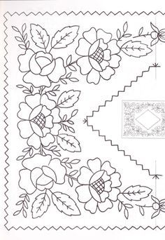 Draw Plants, Hungarian Embroidery, Mexican Embroidery, Floral Embroidery Patterns, Border Embroidery Designs, Pola Sulam, Machine Embroidery Projects, Embroidery Neck Designs, Folk Embroidery