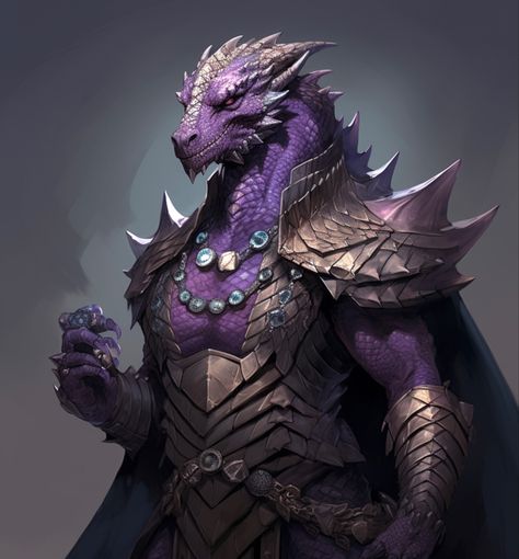 Blue Dragonborn Dnd, Purple Dragonborn, Amethyst Dragonborn, Dnd Comics, Dnd Dragonborn, Dragon Born, Dnd Races, Dnd Ideas, Dnd Stuff