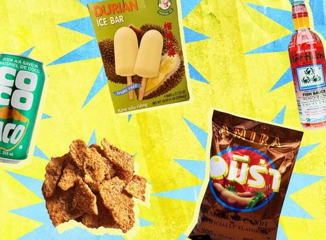 Best Snacks and Drinks to Buy at a Vietnamese Grocery Store - Thrillist Vietnamese Snacks, Shrimp Snacks, Pork Floss, The Best Snacks, Best Snacks, Cheese Wedge, Vietnamese Coffee, Vietnamese Restaurant, Fruit Jelly