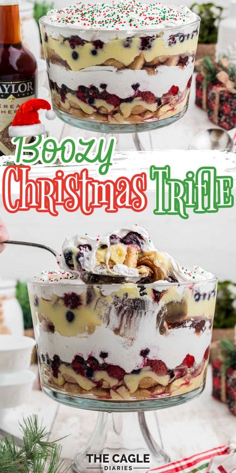 Eggnog Trifle Recipe, Quick Christmas Recipes, Traditional English Trifle, Christmas Trifles, Christmas Trifle Recipes, Victorian Recipes, Trifle Bowl Recipes, Mini Trifle, English Trifle