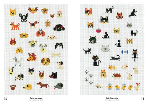 Mega Mini Cross Stitch: 900 Super Awesome Cross Stitch Motifs: Amazon.co.uk: Makoto Oozu: 9781910904381: Books Mega Mini Cross Stitch, Cross Stitch Motifs, Thread Craft, Portrait Cross Stitch, Unique Cross Stitch, Cross Stitch Tutorial, Cross Stitch Geometric, Tiny Cross Stitch, Tiny Cross