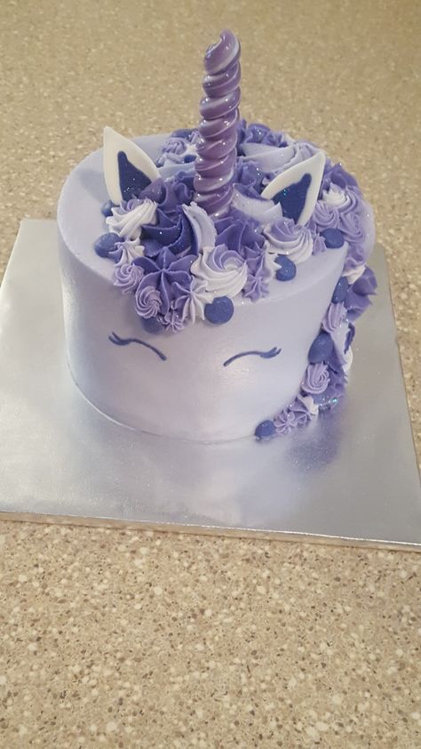 All purple unicorn cake Purple Unicorn Birthday Party, Chocolate Unicorn Cake, Violet Cake, Purple Unicorn Cake, Purple Unicorn Party, Unicorn Purple Cake, Purple Birthday Cake For Girls Kids, Glitter Unicorn Cake, Pink And Purple Unicorn Cake