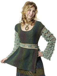 DesigningVashti: The Blog: "Baroque Tabard" (Free Pattern); About ... Nerdy Diy, Caron Yarn, Crochet Bolero, Crochet Tunic, Tunic Pattern, Crochet Clothes Patterns, Crochet Jacket, Crochet Shirt, Crochet Woman