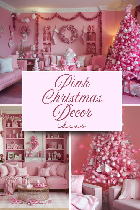 pink Christmas decoration ideas. Pink Christmas Ideas, Pink Christmas Table, Pink Table Settings, Cheese And Wine Party, Pink Gift Ideas, Pink Christmas Ornaments, Adult Party Themes, Superhero Gifts, A Pink Christmas