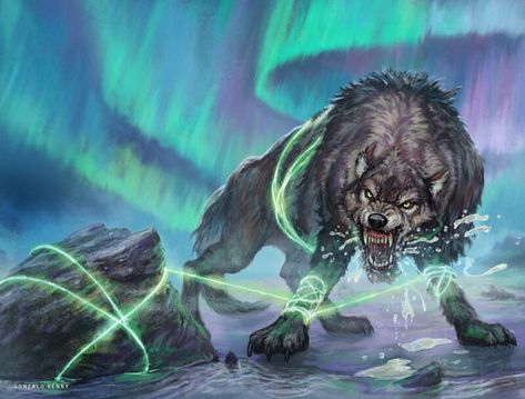 ArtStation - Fenrir Book Of Monsters, Anime Wolves, Norse Myth, Funny Posters, Anime Wolf, Norse Mythology, The Mighty, Fantasy Creatures, Wolves