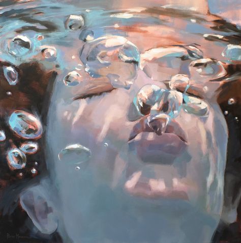 “Prayer” by Michele Poirier Mozzone. 40” x 40” Oil on Canvas. SOLD! maine-art.com Maine Art, Underwater Art, Water Painting, Light Painting, American Artists, Artist At Work, Oil Painting On Canvas, Buy Art, Fine Art Paper