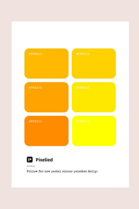 This color palette transitions from rich, dark orange to vibrant yellow, offering a spectrum of warm, energizing hues. These dynamic tones are perfect for creating eye-catching and lively designs in illustration, branding, typography, and web UI, adding a sense of warmth and vitality to any project. Yellow Orange Color Palette, Orange Pastel Color, Color Scheme Generator, Color Generator, Wedding Colors Red, Flip Image, Pastel Color Palette, Orange Color Palettes, Branding Typography