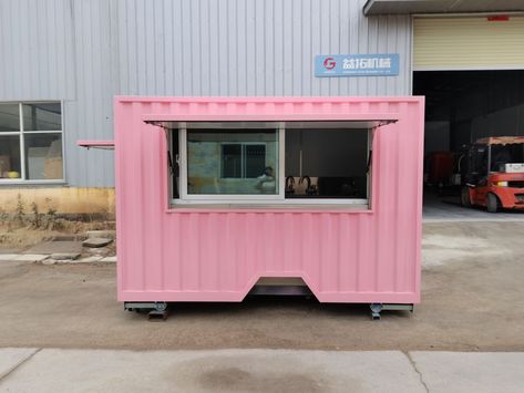 Pink Container, Beef Pares, Banana Leaf Decor, Burger Shop, Food Trailer For Sale, Margarita Bar, Mobile Coffee Shop, Container Cafe, Coffee Stand