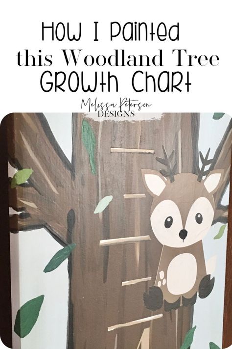 Tree Growth Chart, Growth Chart Ideas, Height Chart Diy, Growth Charts Diy, Nursery Growth Chart, Baby Growth Chart, Wall Growth Chart, Woodland Tree