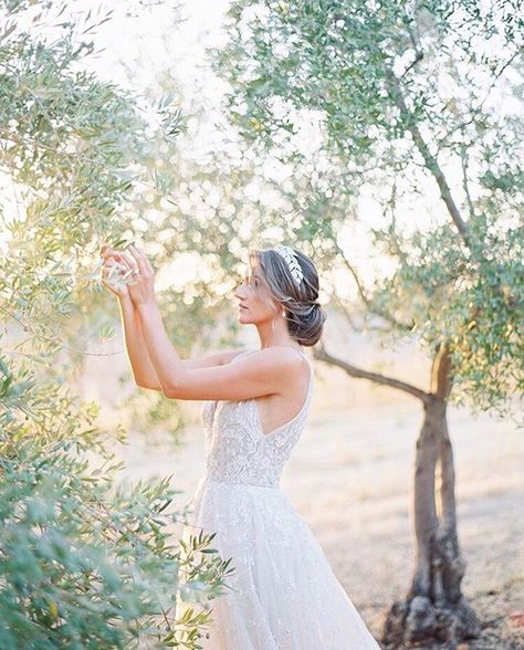 Channeling our inner Greek Goddess with this subtle nods to nature woven within a glimmering headpiece ✨ | tiara,princess tiara,bridal tiara,royal tiara bridal hair tiara,crown,bridal crown,wedding crown,wedding accessories,bridal accessories,diamond tiara,swarovski jewelry,bridal fashion, wedding photograpy, bridal photography, bride Bride Long Hairstyles, Bridal Hair Accesories, Demetrios Bridal, Bridal Hair Tiara, Bridal Runway, Wedding Tiara Hairstyles, Leaf Headpiece, Gold Headpiece, Bridal Accessory