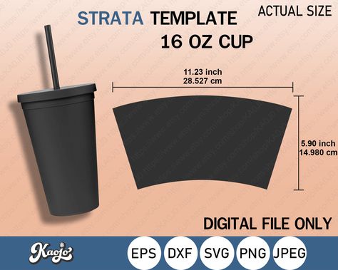 Tumbler Wrap Svg, Tumbler Template, Tumbler Photos, Tumbler Cups Diy, Diy Cups, Free Tumbler, Reusable Cup, Cup Wrap, Starbucks Tumbler