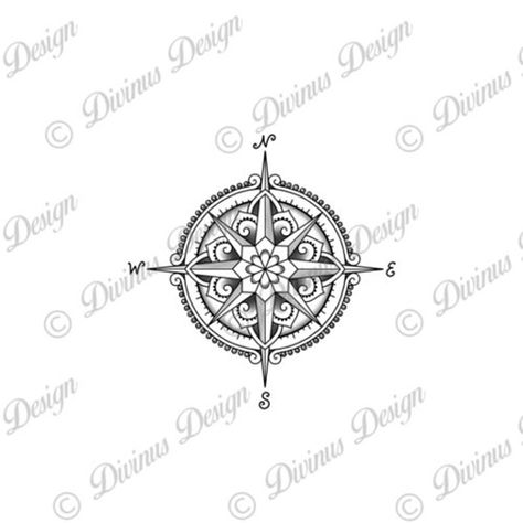 Compass Rose Tattoo Design, Compass Rose Tattoo Feminine, Women’s Compass Tattoo, Feminine Compass Tattoo Design Flower, Compass Rose With Flowers Tattoo, Tattoo Compass Rose, Nautical Compass Tattoo Feminine, Compass Rose Mandala, Vintage Compass Tattoo