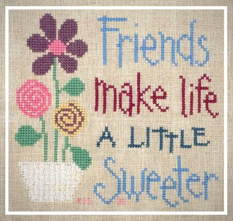 Friendship Cross Stitch Patterns, Cross Stitch Friends, Best Friend Cross Stitch, Best Friends Cross Stitch, Cross Stitch Friendship, Friendship Cross Stitch, Lizzie Kate Cross Stitch, Friend Cross Stitch, Start Crochet