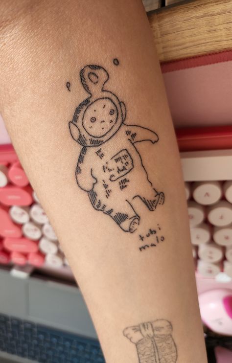 Teletubbies, tattoos, ideas, minimal tatoos Teletubbies Tattoo, Tattoo Inspo, Art Tattoo, Tattoo Ideas, Tattoos, Art