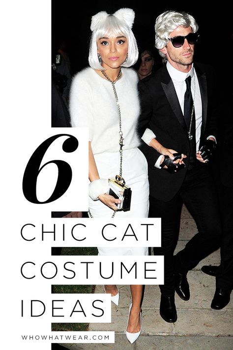 What to wear if you want to dress as a cat for Halloween Diy Adult Cat Costume For Women, Womens Cat Costume Diy, Homemade Cat Costume For Women, Kitty Cat Costume Women, Easy Cat Halloween Costumes, Adult Cat Costume For Women Diy, Male Cat Costume, White Cat Costume Women, Diy Cat Halloween Costumes For Women