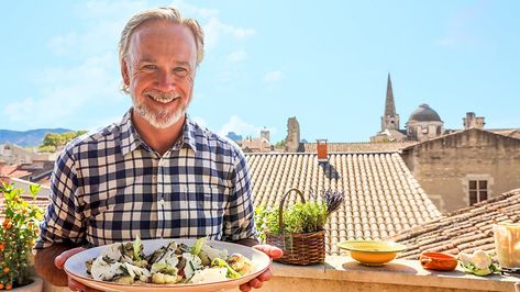 Marcus Wareing Simply Provence Marcus Wareing Recipes, Provence Recipes, Marcus Wareing, Pickled Cauliflower, Olive Sauce, Tomato Tart, Toast Sandwich, Bbc Food, Fennel Salad