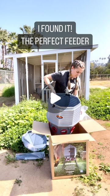 Chickens & Gardening • Lyndsey Gaskins on Instagram: "This beast is a game changer! Here’s why I love it:

•Saves time- no more refilling every day
•Minimal waste
•Huge capacity at 80lbs of feed
•Locks and port covers for critter proofing
•4 adjustable legs to allow the feed ports to be set either 9”, 15” or 19” from the ground.
•Great for any kind of fowl
•Made in the USA 🇺🇸 
•Super durable 

Comment link below, and use code “grovehouse” for a discount at checkout 🙌🏼

#chickensofinstagram #chickentips #farmtips #farming101 #urbanhomesteader #urbanfarming #familyfarming #coopworx" Chicken Feed Catcher, Chicken Feeding System, Chicken Feed Storage Ideas, Chicken Feeder Decor, Chicken Care, Chicken Feeder, Chicken Coop Designs, Chicken Feed, Urban Farming