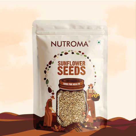 Grains Packaging Design, Sunflower Seeds Packaging Design, Mukhwas Packaging, Seeds Packaging Design, Seed Packaging Design, Seeds Packaging, Organic Food Packaging, Spice Packaging, Psyllium Husk Powder