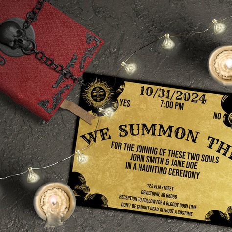 Spirit Board Gothic Halloween Wedding or Shower In Invitation  Zazzle Ouija Board Invitations, Ouija Board Wedding Invitations, Goth Wedding Invitations, Spooky Wedding Ideas, Horror Wedding, Spooky Wedding, Gothic Wedding Invitations, Halloween Wedding Invitations, Sky Wedding