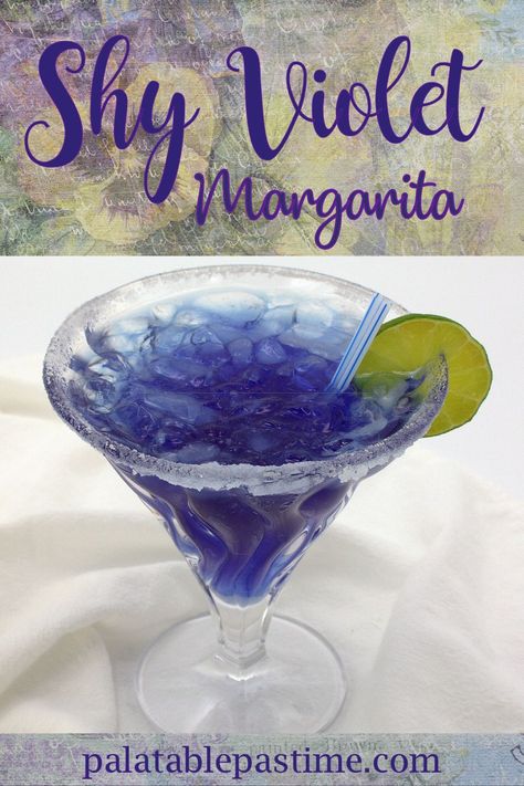 A  shy violet margarita might be demure at first glance. And while  roses are red, and violets are blue. Don't be shy.  Tell me, do you love margaritas too?  #MargaritaWeekend Violet Margarita, Limeade Margarita, Champagne Margaritas, Prickly Pear Margarita, Peach Margarita, Creamy Chicken Enchiladas, Strawberry Margarita, Best Cocktail Recipes, Margarita Cocktail