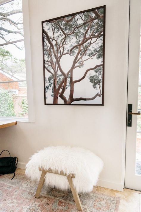 My New Home Office Proves That Sometimes, Less Really Is More Big Artwork, The Broad Museum, Fiddle Leaf Tree, Picnic At Hanging Rock, Big Wall Art, Interior Design Process, Decorating Advice, Pendant Fixture, Art Trends