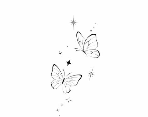 Tattoo Papillon, Tats Ideas, Simple Butterfly Tattoo, Butterfly Tattoo Stencil, Mama Tattoo, Nice Tattoos, Basic Tattoos, Tattoos Inspo, Small Butterfly Tattoo