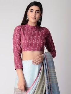 95+ Latest cotton saree blouse designs to try in 2022 | Bling Sparkle Cotton Ikkat Blouse Design, Pink Cotton Blouse Design, Ikat Blouse Designs Latest, Ikat Blouse Designs Cotton Saree, Ikkat Blouse Designs Cotton, Pattern Of Blouse, Cotton Blouse Pattern, Ikat Blouse Designs, Outfit Ideas Wedding