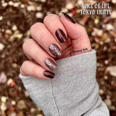 Brown Color Street Combo, Color Street Fall Mixed Mani Ideas, Spice Of Life Color Street, Fall Color Street Combos 2024, Color Street Fall Nail Combos, Colorstreet Fall Combos, Fall Color Street Combos, Color Street Mixed Mani Ideas, Color Street Fall