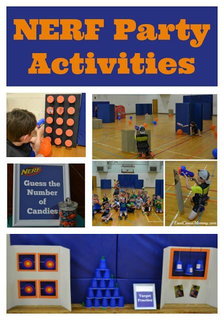 DIY NERF party games and activities... on a budget. Nerf Party Games, Diy Nerf Party, Nerf Games, Diy Party Games, Nerf Birthday Party, Nerf Party, Basketball Party, 9th Birthday Parties, Games And Activities