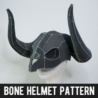 Skull Shoulder Armor, Bone Helmet, Cosplay Shopping, Horn Tutorial, Horn Pattern, Armor Pattern, Helmet Pattern, Leg Armor, Female Armor